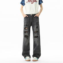 Load image into Gallery viewer, Distressed ripped jeans
