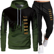 Load image into Gallery viewer, Men's 2-Piece Lightweight Hooded Sweatshirt and Jogger Set
