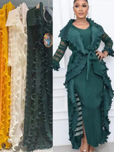 Load image into Gallery viewer, Full Sleeved Sexy Evening Party Two Piece Sets for Women
