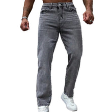 Load image into Gallery viewer, Casual Gray Washed Vintage Denim Pants for Men
