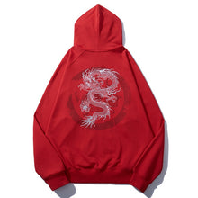 Load image into Gallery viewer, Heavy industry embroidered golden dragon sweatshirt men loose autumn pure cotton national trend jacket men
