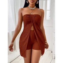 Charger l'image dans la galerie, Sexy Strapless Knit Two-Piece Set with Shorts,
