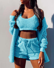 Load image into Gallery viewer, Women's autumn and winter new home clothing casual suit jacket shorts vest
