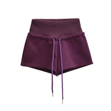 Load image into Gallery viewer, Casual White Shorts for Women, Lightweight High-Waisted A-Line Wide Leg Shorts

