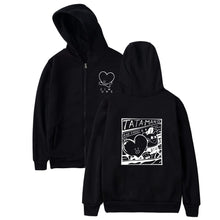 Load image into Gallery viewer, BTS Kpop Love Yourself Zipper Hoodies Sweatshirt Women/Men BTS V jimin Hooded Women/men Streetwear
