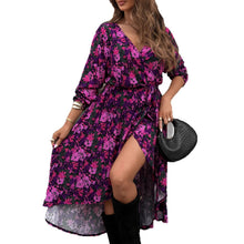 Load image into Gallery viewer, Sexy V-Neck Tie-Waist Long Sleeve Dress for Women
