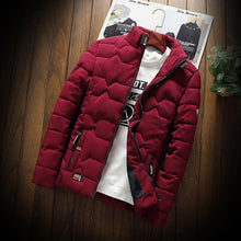 Load image into Gallery viewer, Mens  Warm Cotton Casual Puffer Jacket
