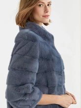 Load image into Gallery viewer, Women's Natural Mink Fur Jacket, Real Mink Fur Jacket, Short Coat, Warm Casual Jacket, Fashion, New
