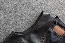 Lade das Bild in den Galerie-Viewer, Mens Cowhide Genuine Leather Vest
