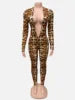 Lade das Bild in den Galerie-Viewer, Club Deep V-Neck Long Sleeve High Waist Jumpsuit
