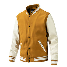 Load image into Gallery viewer, Men Baseball  Patchwork Custom Varsity Bomber Jacket
