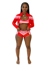 Cargar imagen en el visor de la galería, Sexy Women Clothing Printed Crop Tops Tank and Shorts Set
