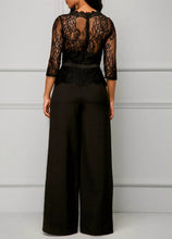 Load image into Gallery viewer, Elegant Sexy Jumpsuits Women Long Sleeve Lace Patchwork Jumpsuit
