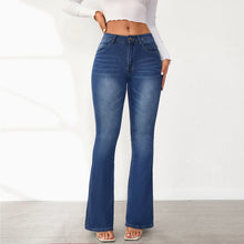 Cargar imagen en el visor de la galería, Jeans elásticos de cintura alta para mujer
