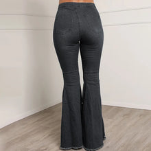 Load image into Gallery viewer, Women Beading Wide Leg Bell Bottom Jeans
