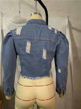 Load image into Gallery viewer, Autumn Women Sexy Ripped Denim Jackets
