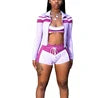 Cargar imagen en el visor de la galería, Sexy Women Clothing Printed Crop Tops Tank and Shorts Set
