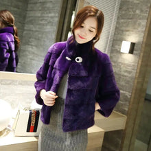Load image into Gallery viewer, Women's Natural Mink Fur Jacket, Real Mink Fur Jacket, Short Coat, Warm Casual Jacket, Fashion, New
