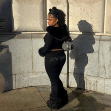 Charger l'image dans la galerie, Y2K Rhinestone Zip Up Hoodie 2 Piece Set
