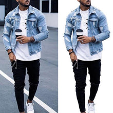 Load image into Gallery viewer, Men's Denim Jean Jacket
