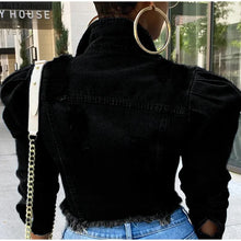Load image into Gallery viewer, Autumn Women Sexy Ripped Denim Jackets

