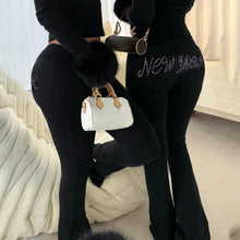 Charger l'image dans la galerie, Y2K Rhinestone Zip Up Hoodie 2 Piece Set
