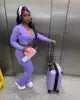 Charger l'image dans la galerie, Women's Sportswear Zipper Jacket and Flare Pant Tracksuits Set
