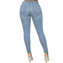 Lade das Bild in den Galerie-Viewer, High Waist Stretch Skinny Pencil Skinny Jeans
