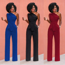 Load image into Gallery viewer, 2025 Women Off Shoulder Casual Jumpsuits Wide Leg Pants Summer Elegant Rompers Womens Jumpsuit Party Overalls Female
