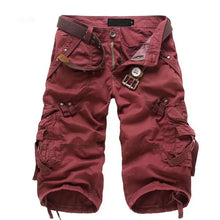 Load image into Gallery viewer, Men Joggers Cargo Cotton Knee Length  Shorts
