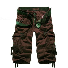 Load image into Gallery viewer, Men Joggers Cargo Cotton Knee Length  Shorts

