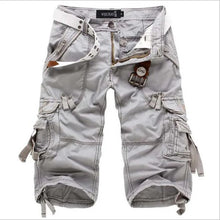 Load image into Gallery viewer, Men Joggers Cargo Cotton Knee Length  Shorts
