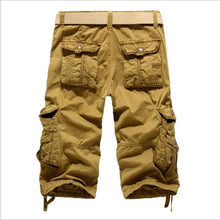 Load image into Gallery viewer, Men Joggers Cargo Cotton Knee Length  Shorts
