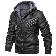 Load image into Gallery viewer, KB New Men's Leather Jackets Autumn Casual Motorcycle PU Jacket Biker Leather Coats Brand Clothing EU Size SA722
