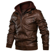 Load image into Gallery viewer, KB New Men's Leather Jackets Autumn Casual Motorcycle PU Jacket Biker Leather Coats Brand Clothing EU Size SA722
