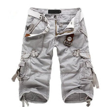 Load image into Gallery viewer, Men Joggers Cargo Cotton Knee Length  Shorts
