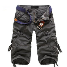 Load image into Gallery viewer, Men Joggers Cargo Cotton Knee Length  Shorts
