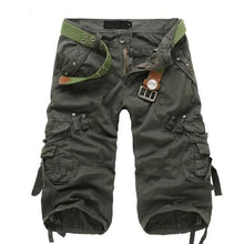 Load image into Gallery viewer, Men Joggers Cargo Cotton Knee Length  Shorts
