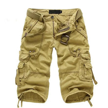 Load image into Gallery viewer, Men Joggers Cargo Cotton Knee Length  Shorts
