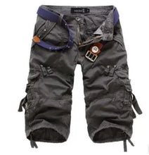 Load image into Gallery viewer, Men Joggers Cargo Cotton Knee Length  Shorts
