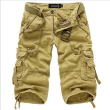 Load image into Gallery viewer, Men Joggers Cargo Cotton Knee Length  Shorts
