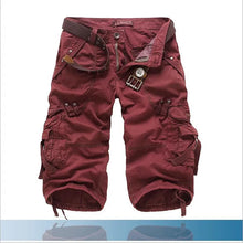 Load image into Gallery viewer, Men Joggers Cargo Cotton Knee Length  Shorts
