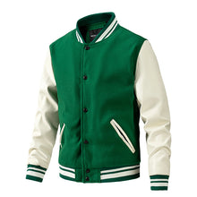 Load image into Gallery viewer, Men Baseball  Patchwork Custom Varsity Bomber Jacket
