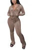 Cargar imagen en el visor de la galería, Two Piece Corduroy Hoodie  Matching Pants Sport Set

