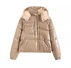 Charger l'image dans la galerie, Parka Hooded Padded Black Shiny Puffer Jacket

