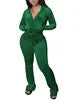 Cargar imagen en el visor de la galería, Two Piece Corduroy Hoodie  Matching Pants Sport Set
