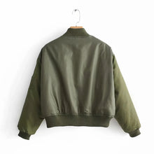 Load image into Gallery viewer, Ladies Elastic Sleeves Zipper Jacket
