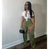 Load image into Gallery viewer, Contrast Line Splicing Hollow-Out Loose Cargo  Pants
