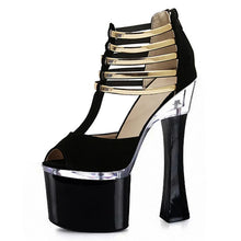 Load image into Gallery viewer, 18 Stiletto  Leaky Toe High Heel Sandals

