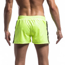 Cargar imagen en el visor de la galería, Pantalones cortos casuales para hombre, de piel sintética, de secado rápido, para baño, deportes, gimnasio, holgados, para correr, natación, tabla de surf
